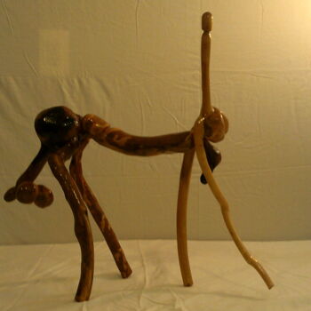 "Erotic African Wood…" başlıklı Heykel Ateplus tarafından, Orijinal sanat, Ahşap