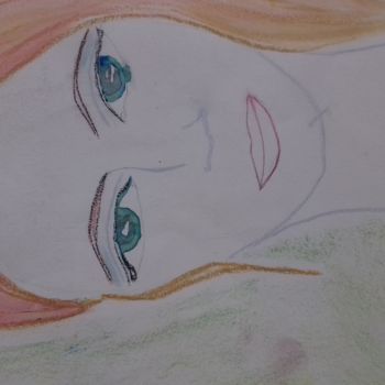 Drawing titled "nostalgie" by Athena, Original Artwork, Pastel