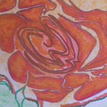 Drawing titled "ROSE...." by Athena, Original Artwork, Pencil