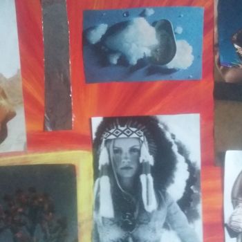 Collages getiteld "Cheroky  princesse" door Athena, Origineel Kunstwerk, Foto's