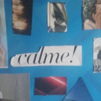 Collages getiteld "CALME" door Athena, Origineel Kunstwerk, Papier