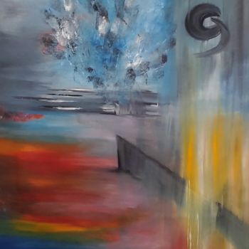 Peinture intitulée "Walking down the me…" par Atignas Art, Œuvre d'art originale, Huile