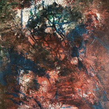 Картина под названием "Facing your demons" - Atignas Art, Подлинное произведение искусства, Акрил Установлен на Деревянная п…