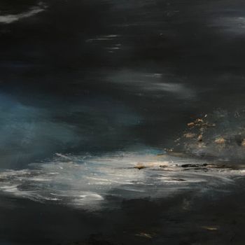 Картина под названием "Crépuscule" - Aurelien Tissier, Подлинное произведение искусства, Акрил