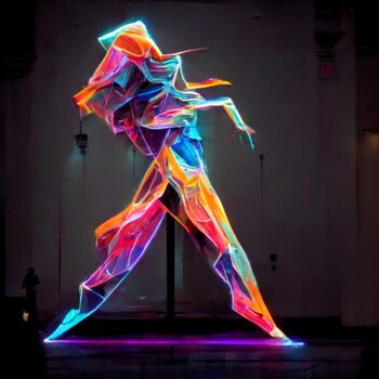 Digitale Kunst getiteld "Move" door Atom, Origineel Kunstwerk, Digitaal Schilderwerk