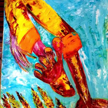 Painting titled "Freedom" by Stega, Original Artwork, Acrylic