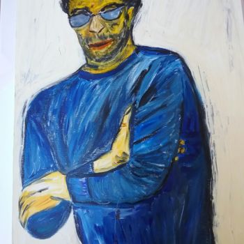 Painting titled "French actor" by Stega, Original Artwork, Acrylic