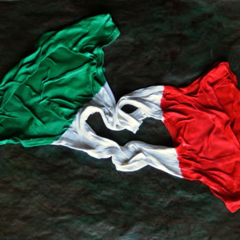 Collages titled "Italia divisa" by Nebuloni, Original Artwork, Collages