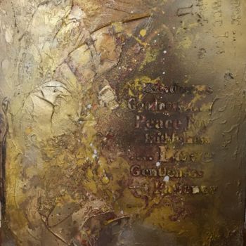 Pittura intitolato "Golden Art" da Audrey Herrmann, Opera d'arte originale, Acrilico