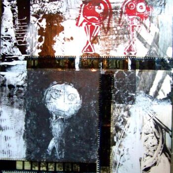 Collages titled "concentration" by Aude Garin, Original Artwork