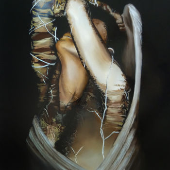 Malarstwo zatytułowany „Eclat de terre 2” autorstwa Aude Ibanez, Oryginalna praca, Olej