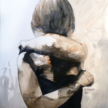 Painting titled "eclat-8.jpg" by Aude Ibanez, Original Artwork, Watercolor