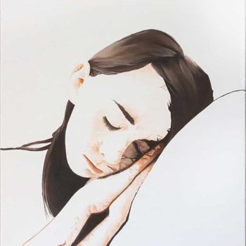 Картина под названием "Eclat de rêve 2" - Aude Ibanez, Подлинное произведение искусства, Масло