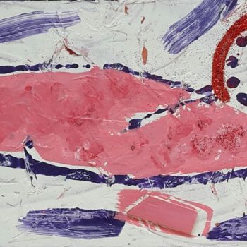 Pintura titulada "Comme un poisson" por Aude Peris, Obra de arte original, Acrílico Montado en Bastidor de camilla de madera