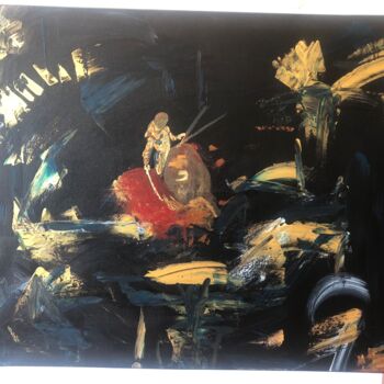 Картина под названием "TOREADOR" - Aude Matias Da Costa, Подлинное произведение искусства, Акрил Установлен на Деревянная ра…