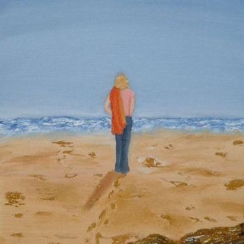 绘画 标题为“A Day at the Beach” 由Aud, 原创艺术品