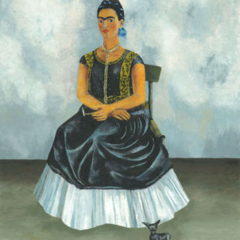 Painting titled "Hommage à Frida, II" by Audrey Mouchet, Original Artwork, Polymer clay