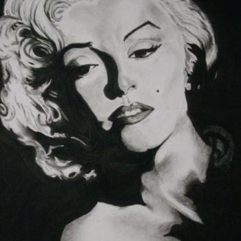 Painting titled "Marilyn Monroe" by Mzelle Cecca Artwork, Original Artwork, Pastel