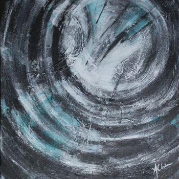 Painting titled "Syndrome temporal" by Audrey Claire, Original Artwork, Acrylic