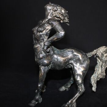 Sculpture intitulée "Le chant d'Occyrhoée" par Audrey Fléchet, Œuvre d'art originale, Bronze