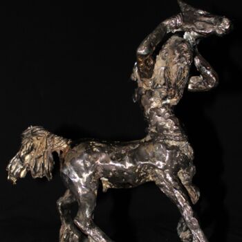 Sculptuur getiteld "Le mensonge de Krot…" door Audrey Fléchet, Origineel Kunstwerk, Bronzen