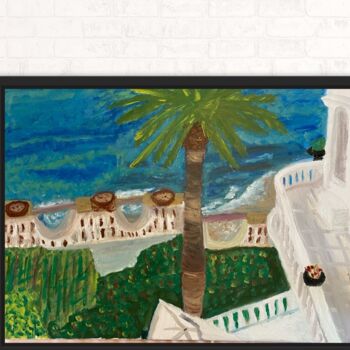 Pittura intitolato "Cap d'ail" da Audrey Letheux, Opera d'arte originale, Acrilico