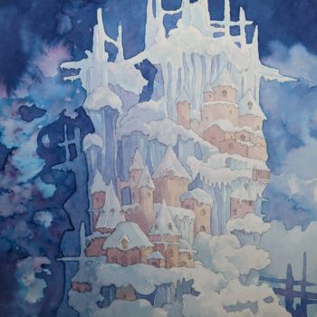 「Frozen」というタイトルの描画 Audrey Rouvinによって, オリジナルのアートワーク, インク