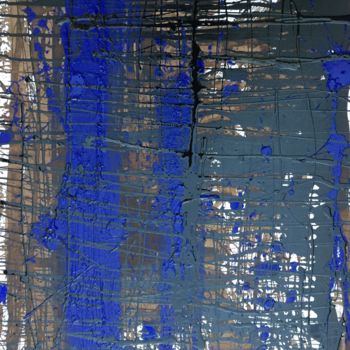 Malarstwo zatytułowany „New Blue way” autorstwa L.Ay, Oryginalna praca, Olej
