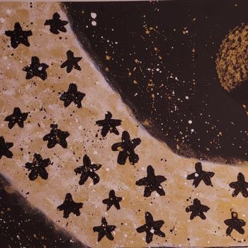 Malarstwo zatytułowany „Ma galaxie” autorstwa Audrey Mahroug, Oryginalna praca, Akryl