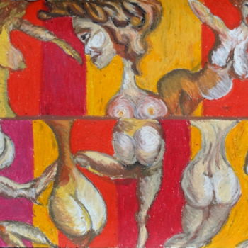 Zeichnungen mit dem Titel "danseuse" von Audrey Ressejac-Duparc, Original-Kunstwerk, Pastell