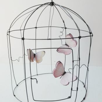 Artcraft titled "Cage aux papillons" by Au Fil D'Anne, Original Artwork