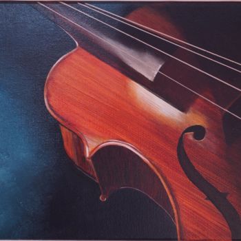 Painting titled "violon.jpg" by Annick Augeray, Original Artwork, Acrylic