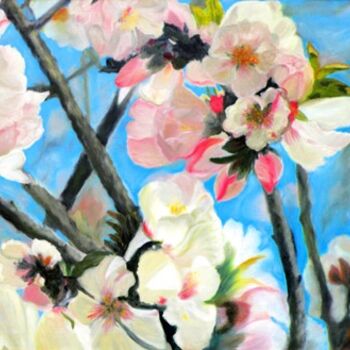 绘画 标题为“Branches of Almond…” 由Augusta Stylianou, 原创艺术品, 油
