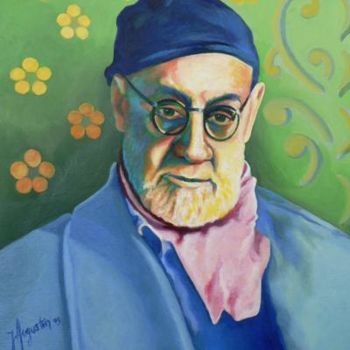 Peinture intitulée "Matisse au bonnet b…" par James Augustin, Œuvre d'art originale, Huile