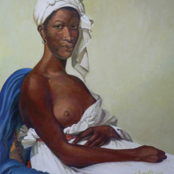 Painting titled "La dérobée" by James Augustin, Original Artwork, Oil