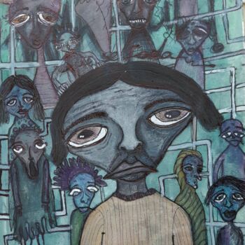 제목이 "Temporairement déco…"인 미술작품 Augusto Fernandes로, 원작, 수채화