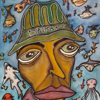 Peinture intitulée "Fisherman" par Augusto Fernandes, Œuvre d'art originale, Aquarelle