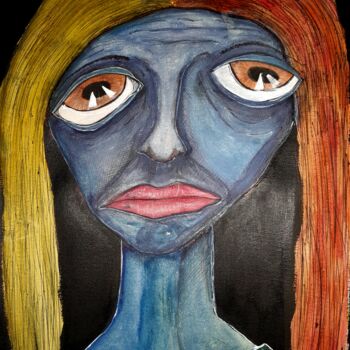 Painting titled "Atypical" by Augusto Fernandes, Original Artwork, Acrylic