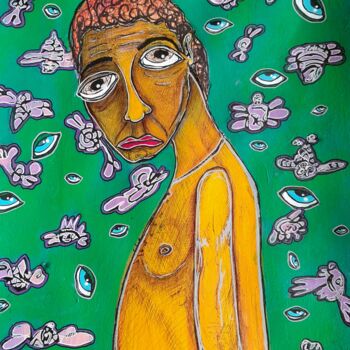 Painting titled "Doubts" by Augusto Fernandes, Original Artwork, Acrylic