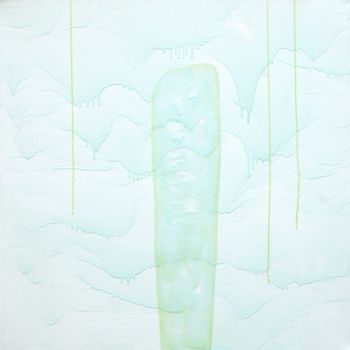 Malerei mit dem Titel "Lieux d'eau PXY36" von Fatima Augusto, Original-Kunstwerk