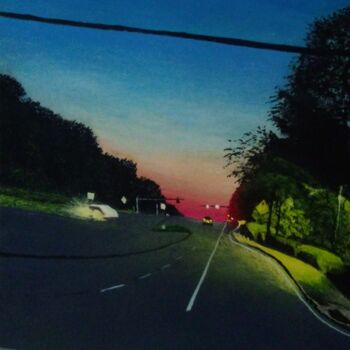 Painting titled "Aesthetic Evening C…" by Augustyn Engty, Original Artwork, Acrylic