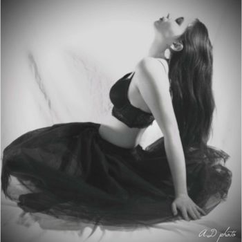 Fotografía titulada "Black Swan" por Aurelie Deville, Obra de arte original, Fotografía digital