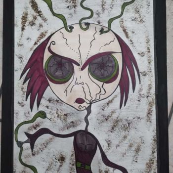 Dessin intitulée "snake" par Aurelie Deville, Œuvre d'art originale, Crayon