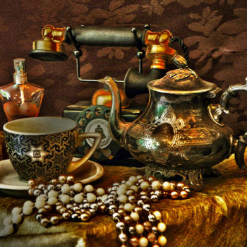 Photographie intitulée "Tea time" par Aurelie Deville, Œuvre d'art originale, Photographie numérique