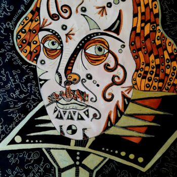 Drawing titled "William" by Aurelie Deville, Original Artwork, Marker