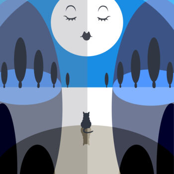 "Good evening, Miss…" başlıklı Dijital Sanat Aurélie Bescond tarafından, Orijinal sanat, Dijital Resim