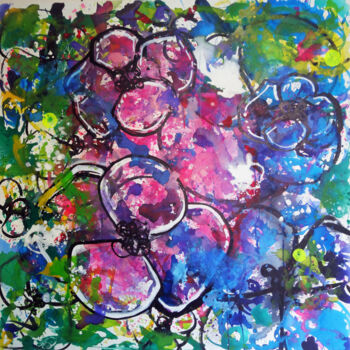 Painting titled "TAGSFORPOPPIES N° 5…" by Aurelie Pfaadt Ladypoppies, Original Artwork, Acrylic