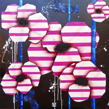 Картина под названием "CRAZI I N° 547" - Aurelie Pfaadt Ladypoppies, Подлинное произведение искусства, Масло