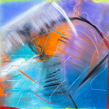 Malerei mit dem Titel "Tour n°2" von Aurélien Farlet, Original-Kunstwerk, Acryl