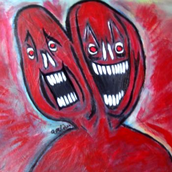 Painting titled "Monsieur Madame les…" by Aorlius, Original Artwork, Acrylic